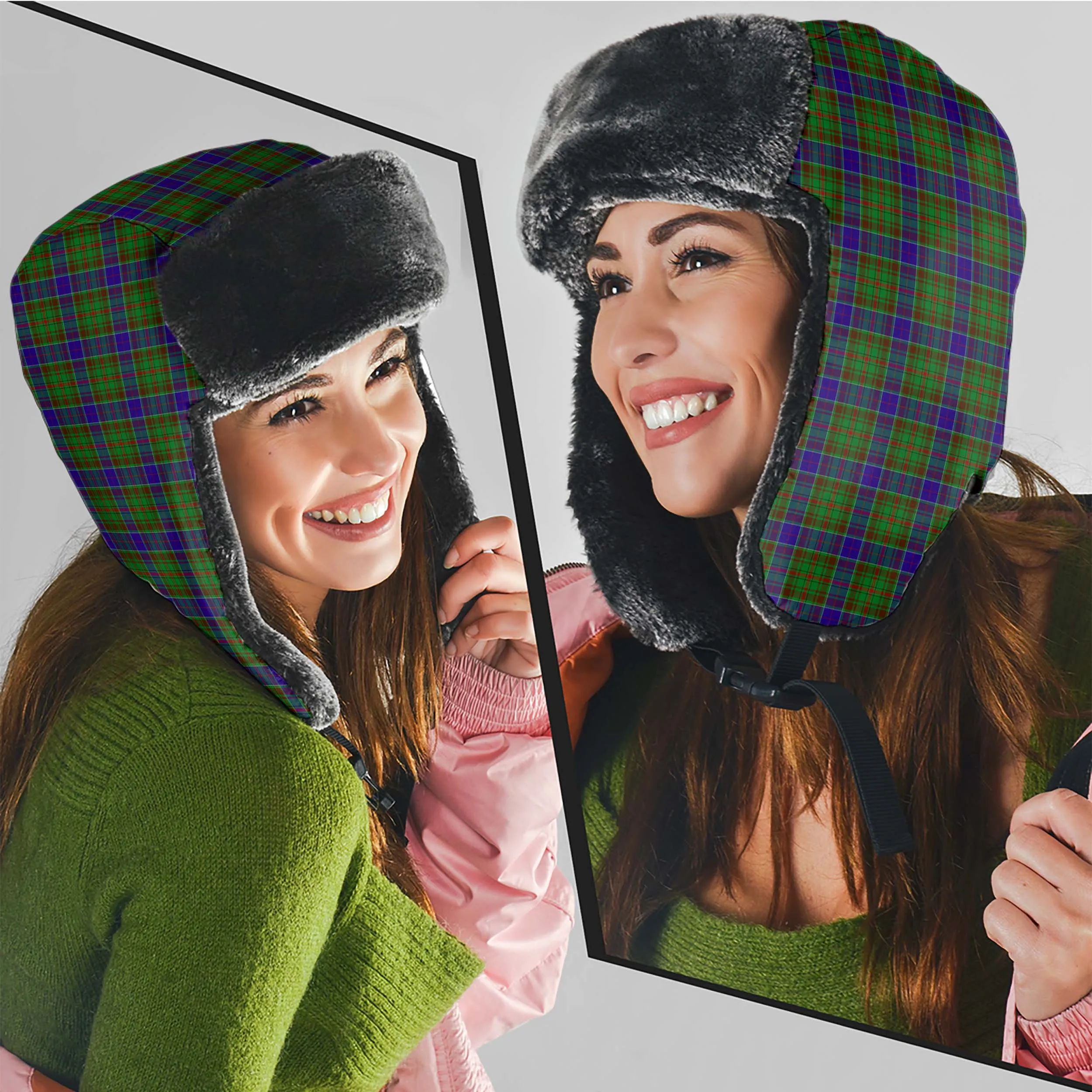 Adam Tartan Winter Trapper Hat