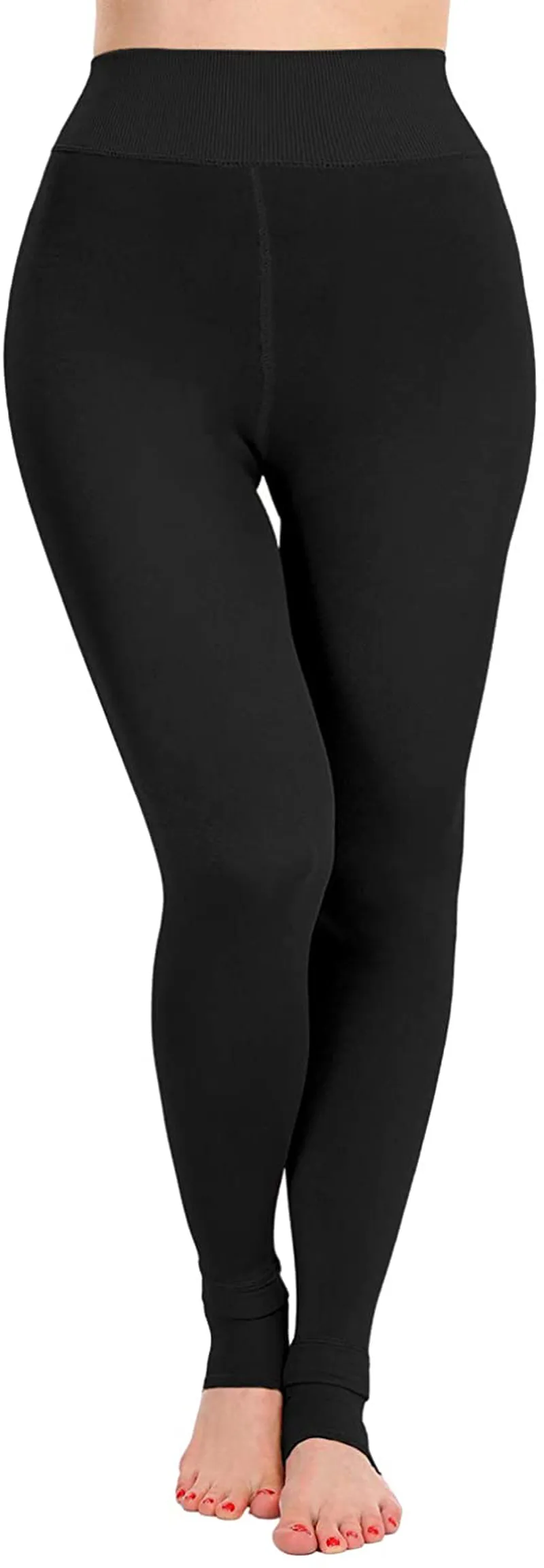 ATHVOTAR Fleece Lined Winter Warm Leggings for Women Thick Thermal Velvet Tights