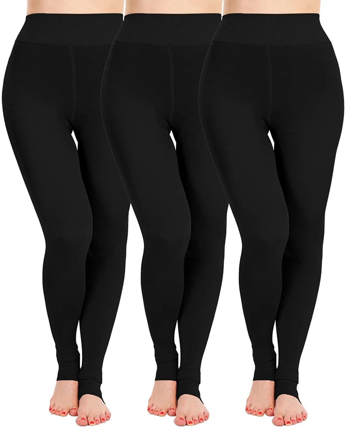 ATHVOTAR Fleece Lined Winter Warm Leggings for Women Thick Thermal Velvet Tights