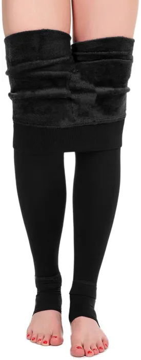 ATHVOTAR Fleece Lined Winter Warm Leggings for Women Thick Thermal Velvet Tights