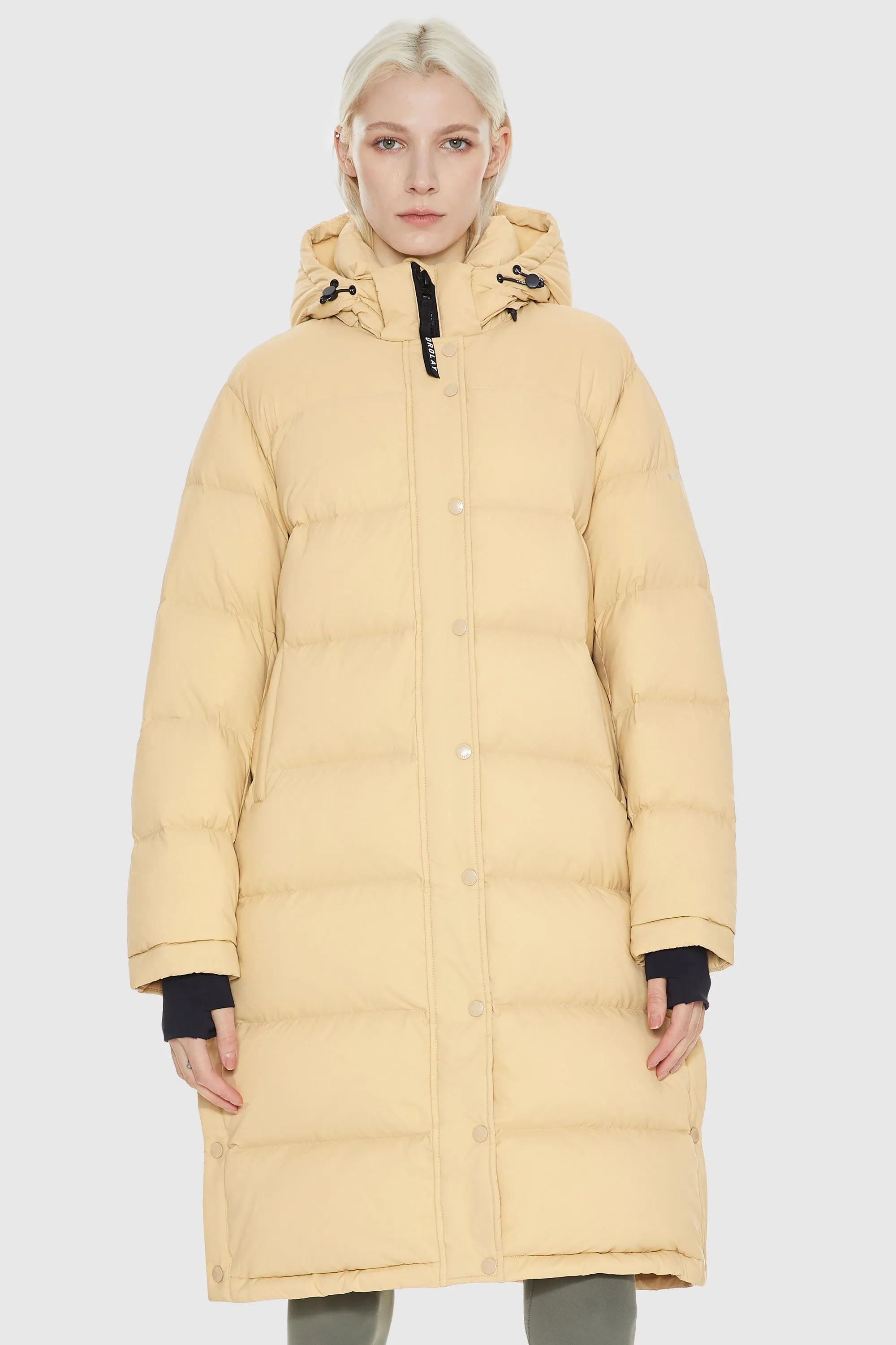 Aurora Long Detachable Hooded Down Jacket