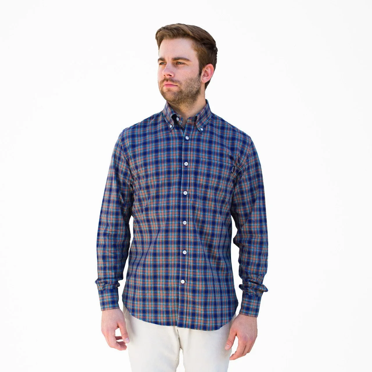 Block Island Flannel - Lightweight Purple Tartan