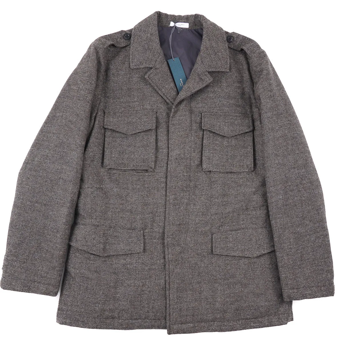 Boglioli Padded Flannel Wool Field Jacket