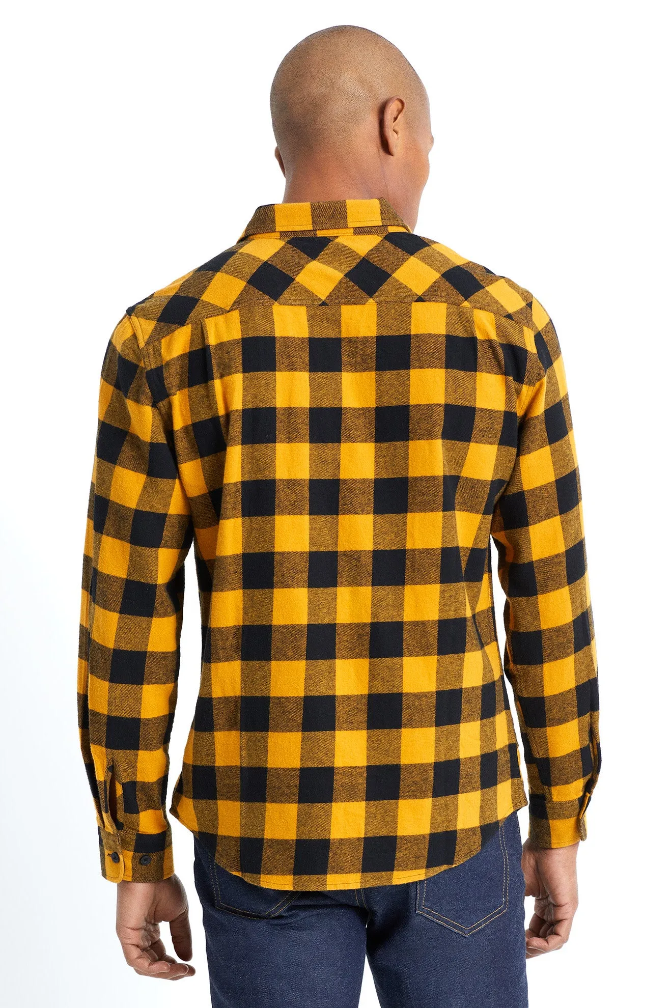 Bowery Lightweight L/S Flannel - Yellow/Black