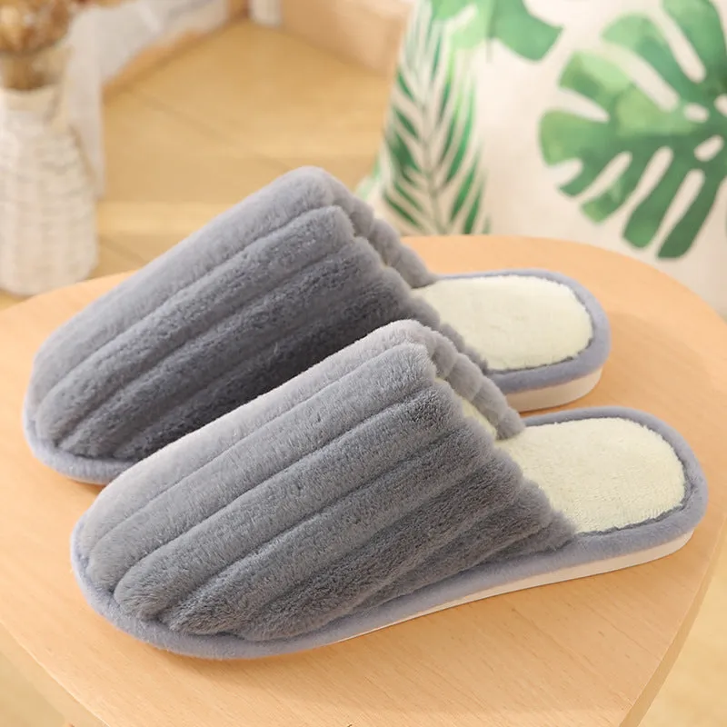 Bowknot Autumn And Winter Cotton Slippers Home Interior