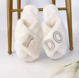 Bridal Slippers - I DO