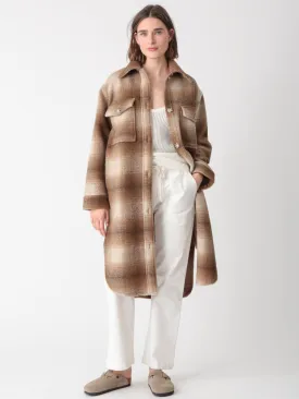 Brooklyn Coat - Cocoa Plaid