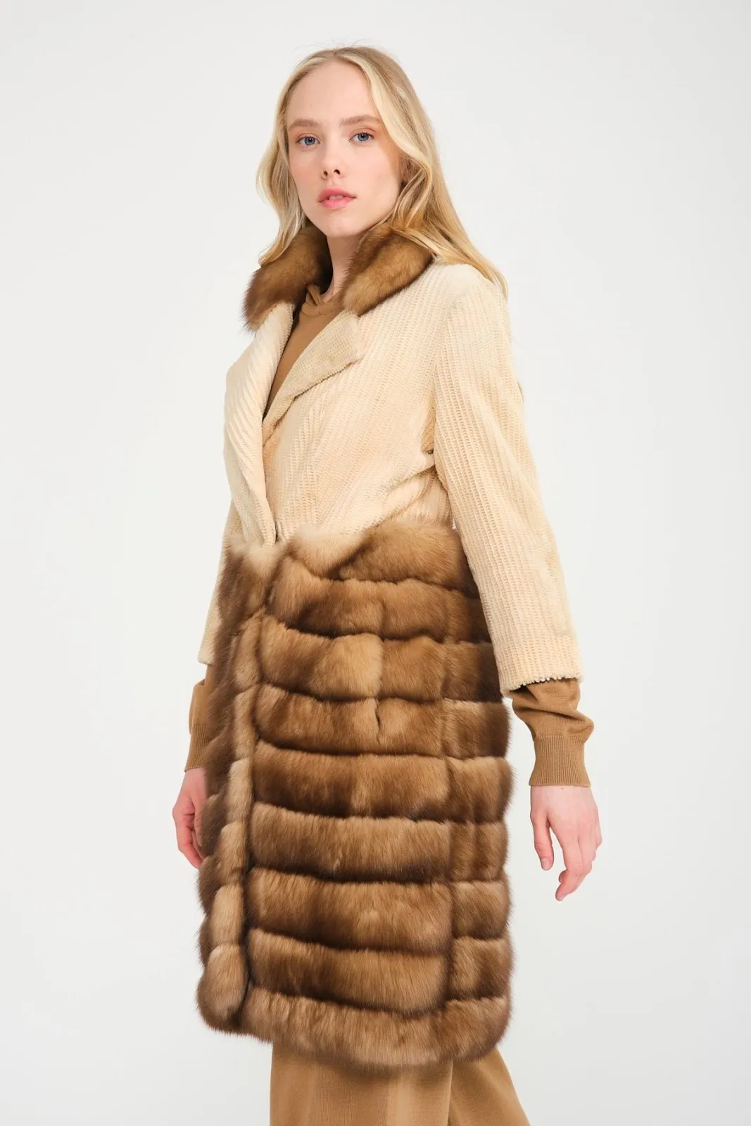 Brown Sable & Mink Coat