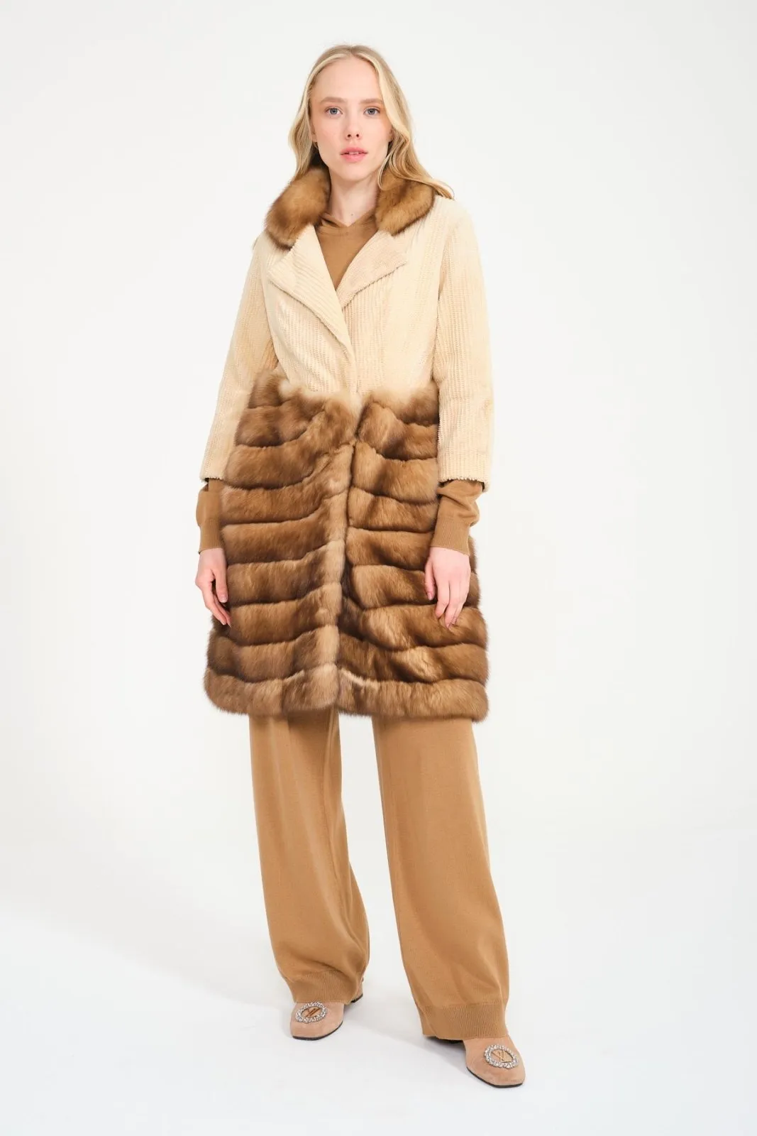 Brown Sable & Mink Coat