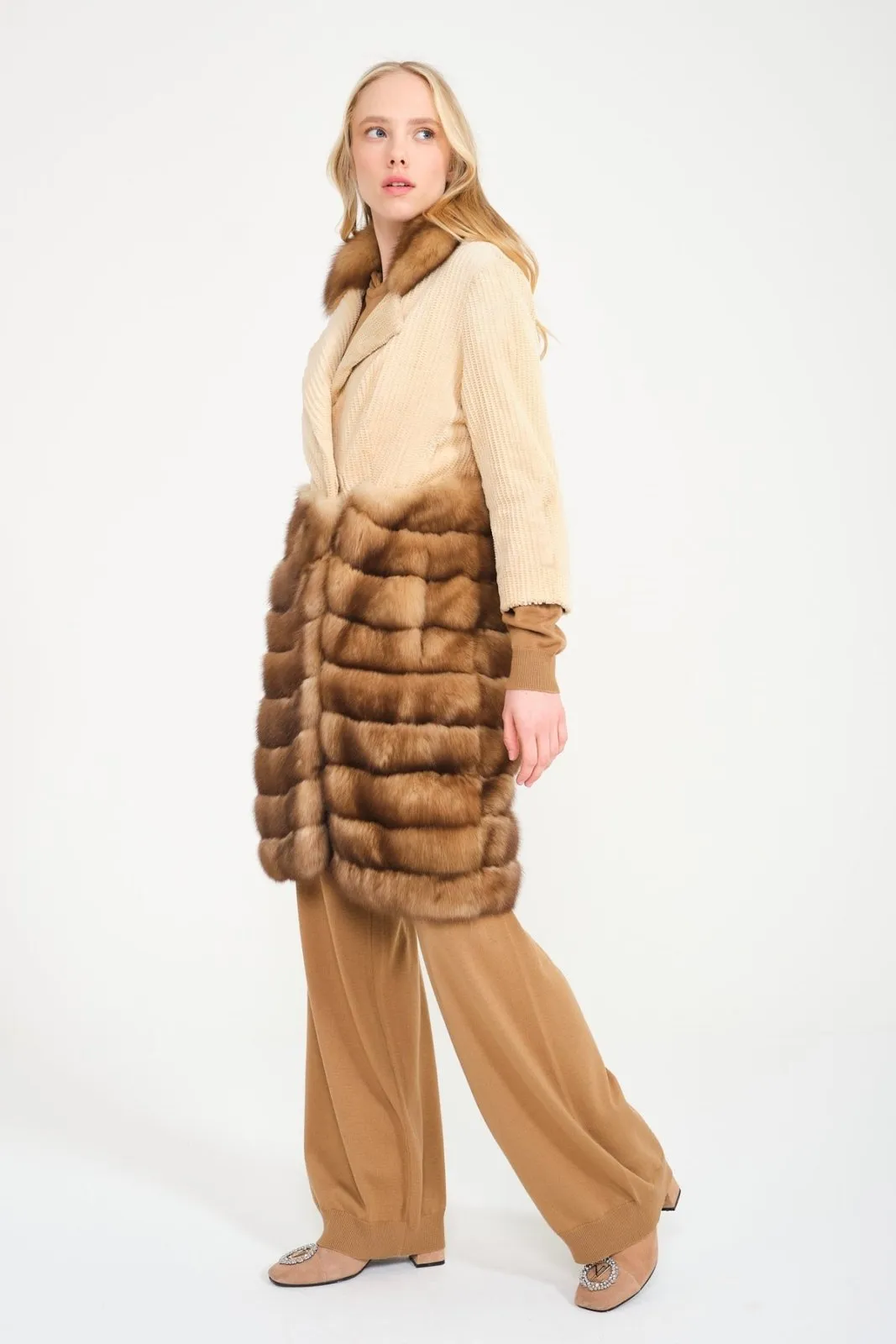 Brown Sable & Mink Coat