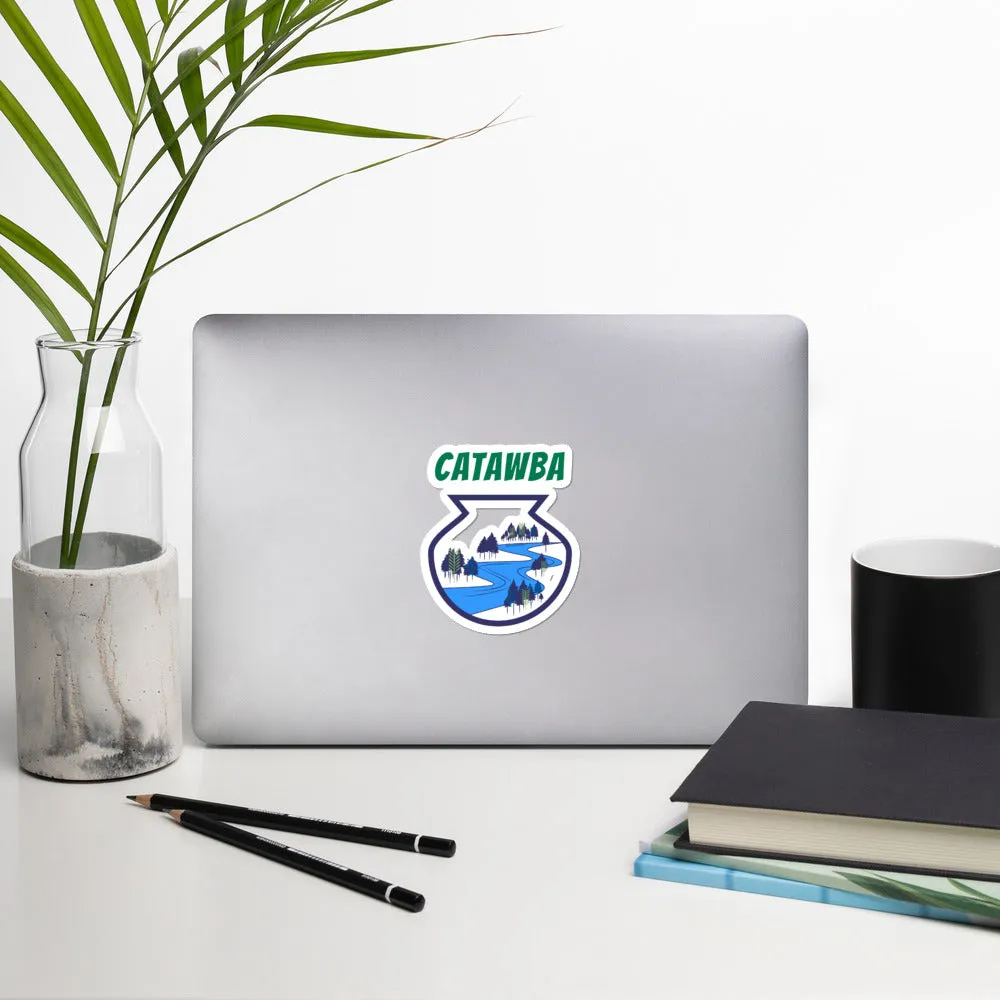 Catawba River Scene Bubble-free stickers artwork by Alex Osborn