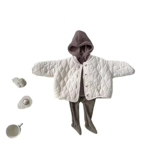 Children's Quilted Cotton Fleece Coat