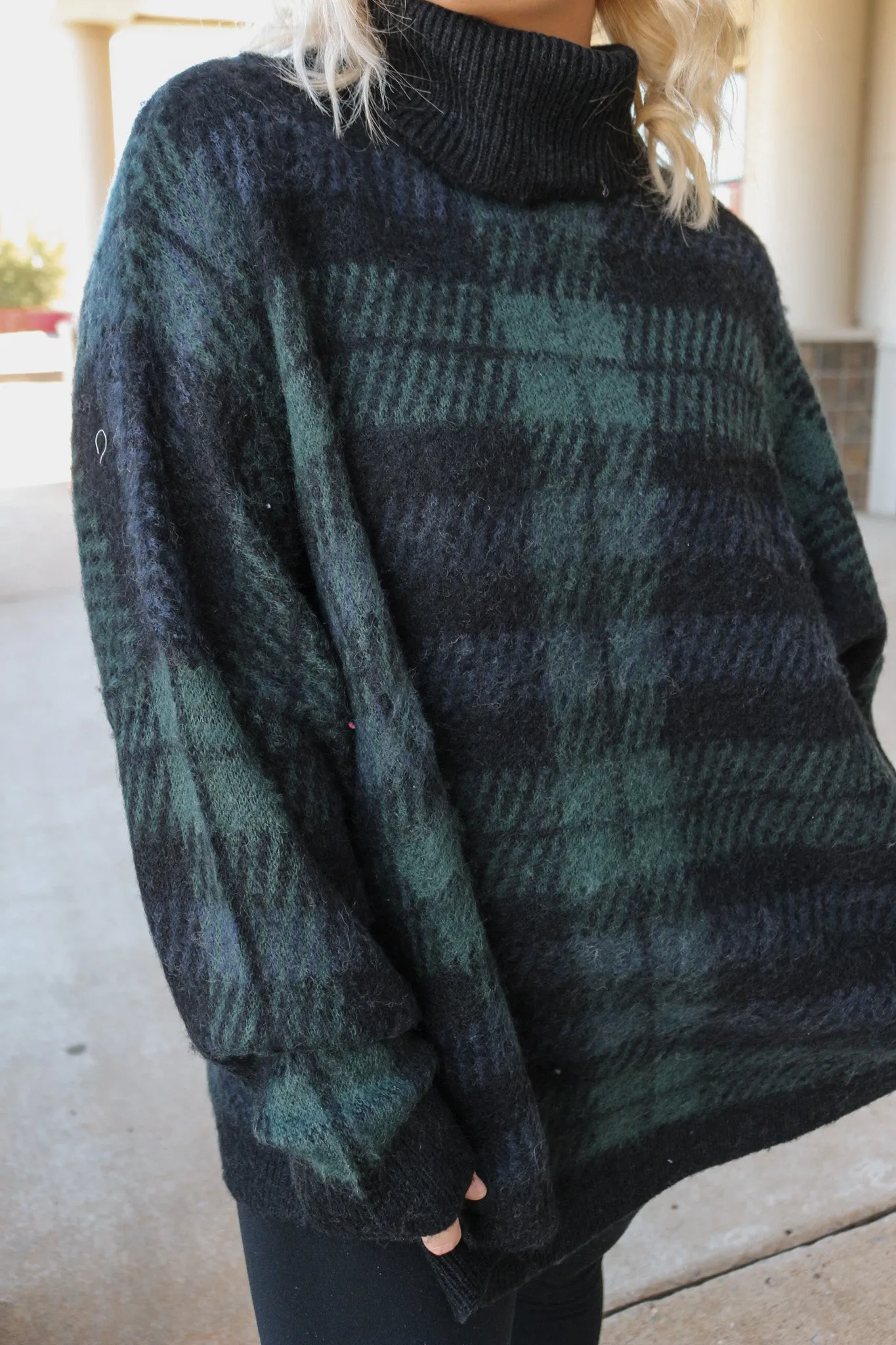 Cozy Spirit Cara Plaid Sweater -2 Colors