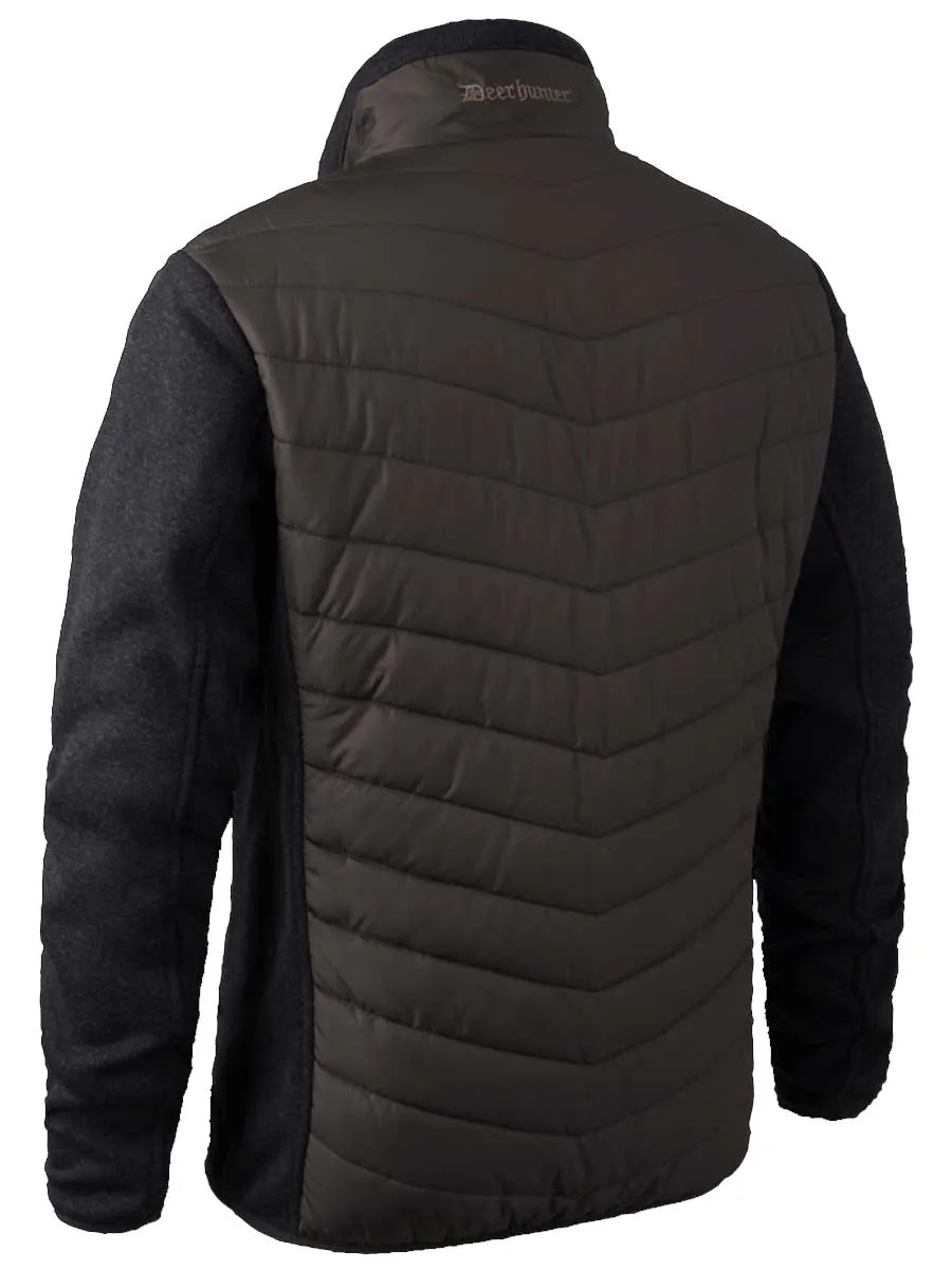 DEERHUNTER Moor Padded Jacket w.Knit - Mens - Brown Leaf