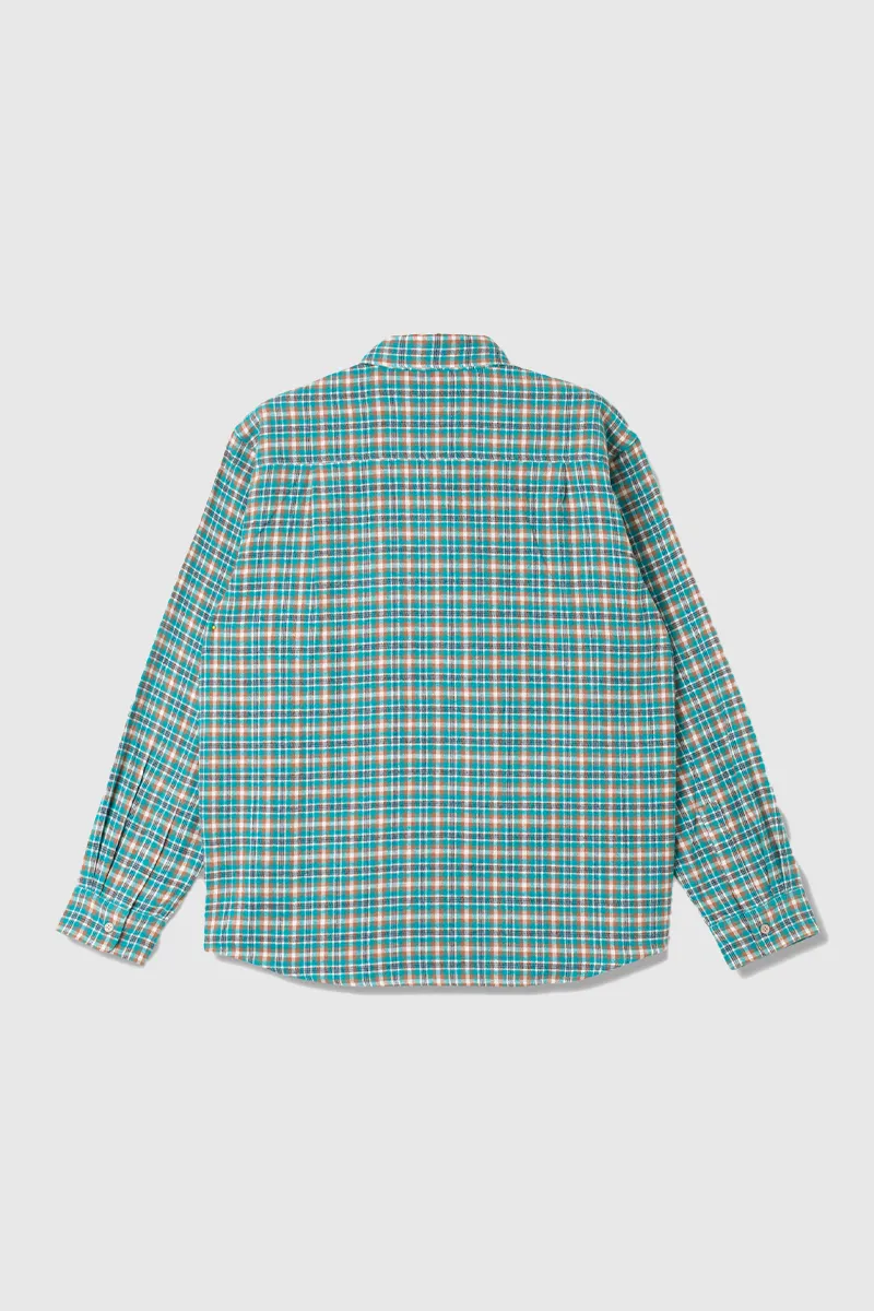 Flannel Shirt - Aqua Plaid