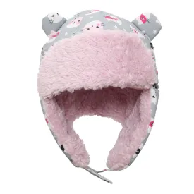 Flapjack Kids Water Repellent Trapper Hat - Cat Grey