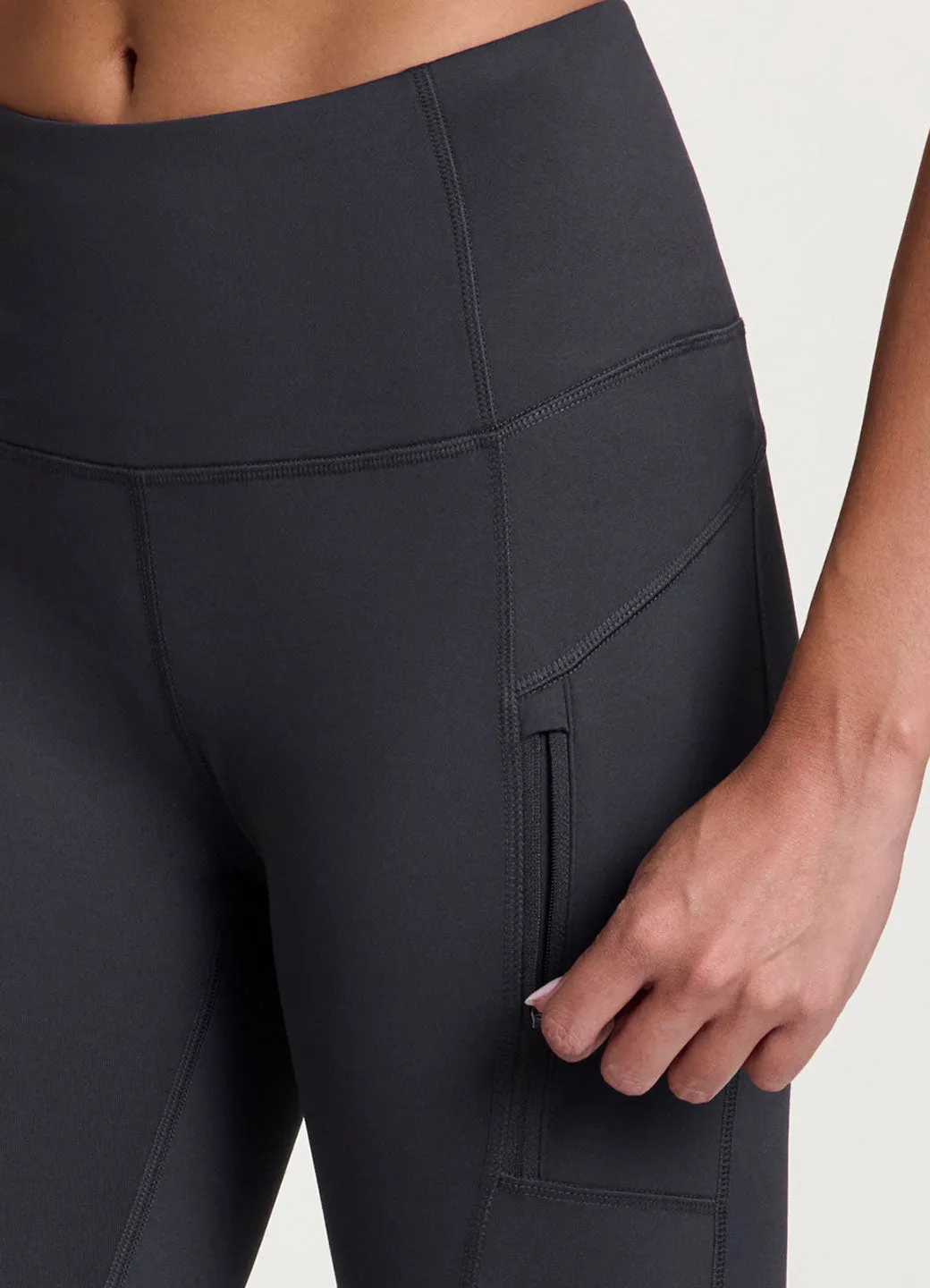 Fleece Lined Zip Pocket Legging