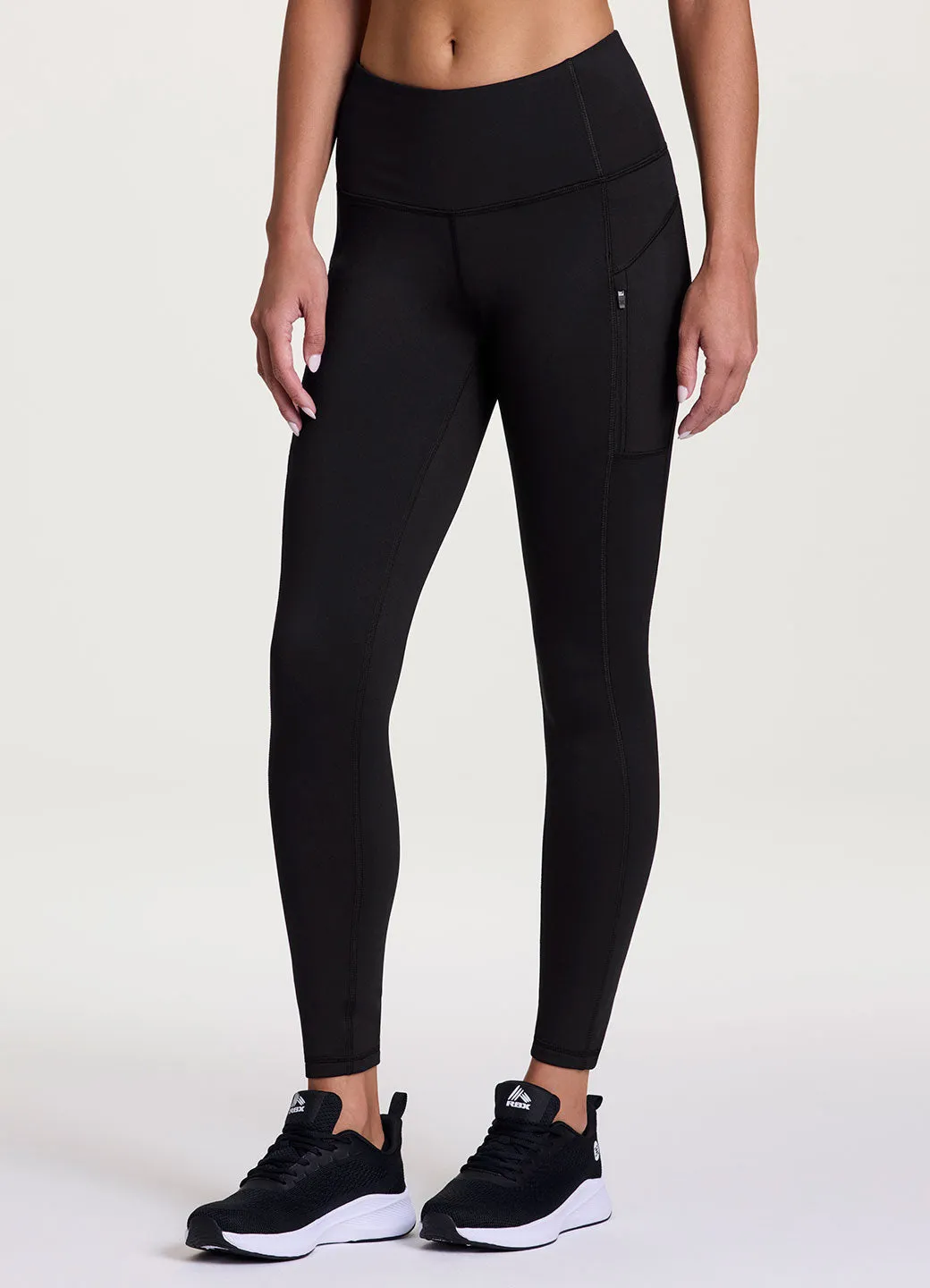 Fleece Lined Zip Pocket Legging