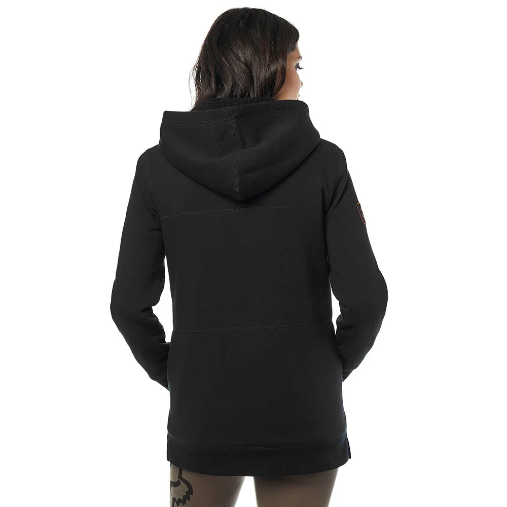 Fox Racing 21900-001-XS Womens Rage Sherpa Fleece Hoodie Hoodie Button Up Classic Exterior