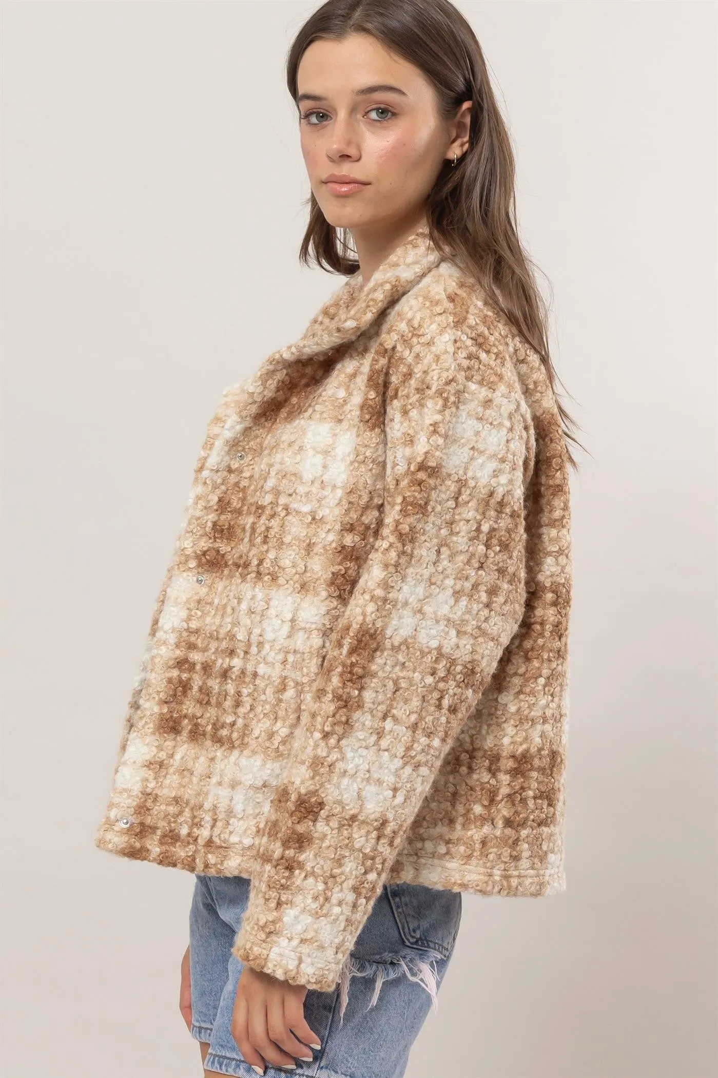 Golden Glow Boucle Jacket