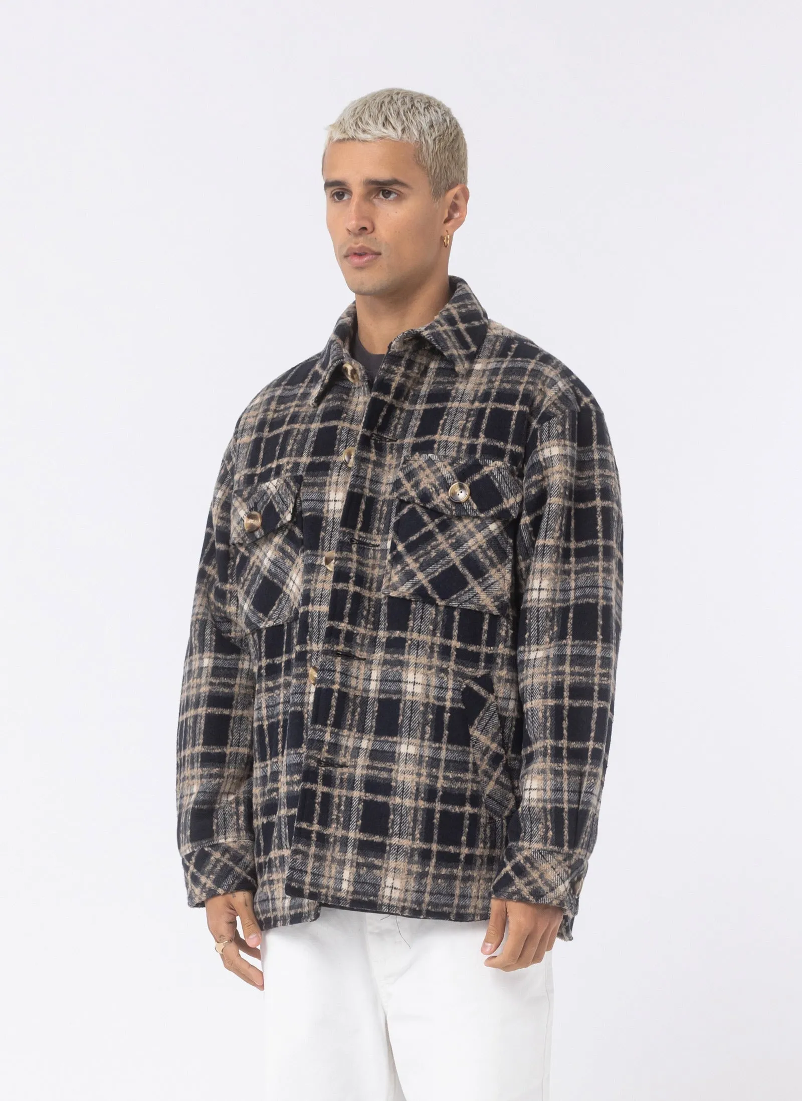 Holland Jacket Slate Plaid