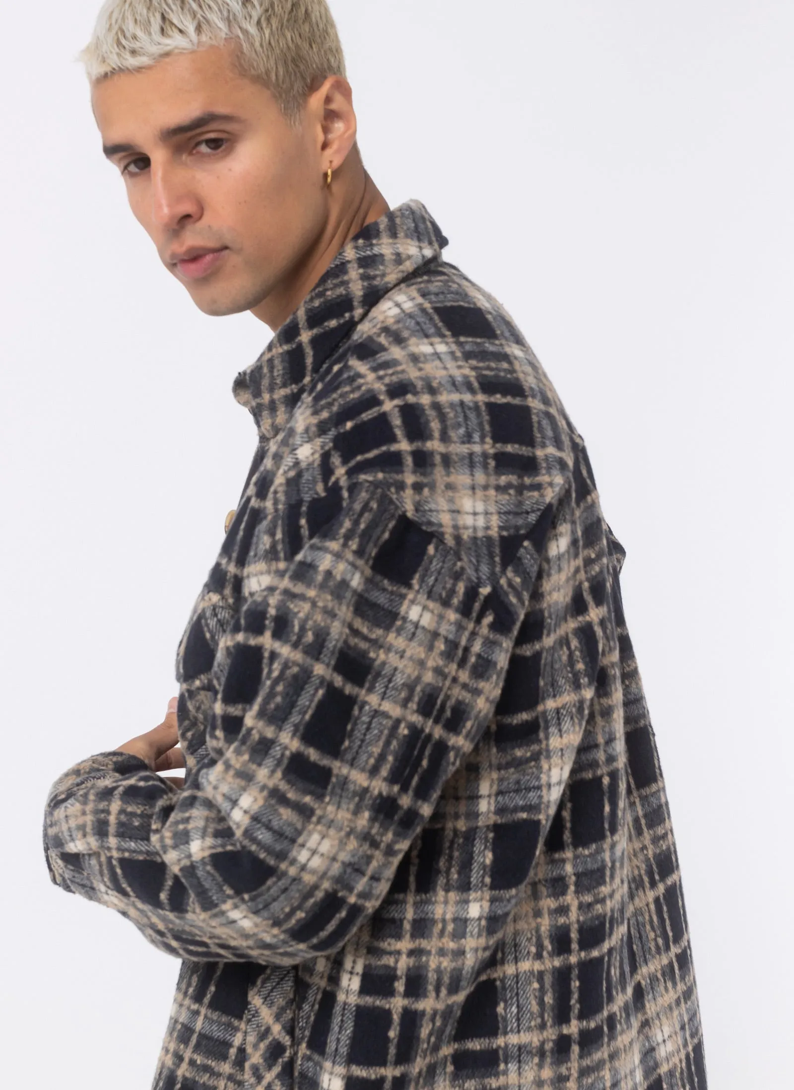 Holland Jacket Slate Plaid