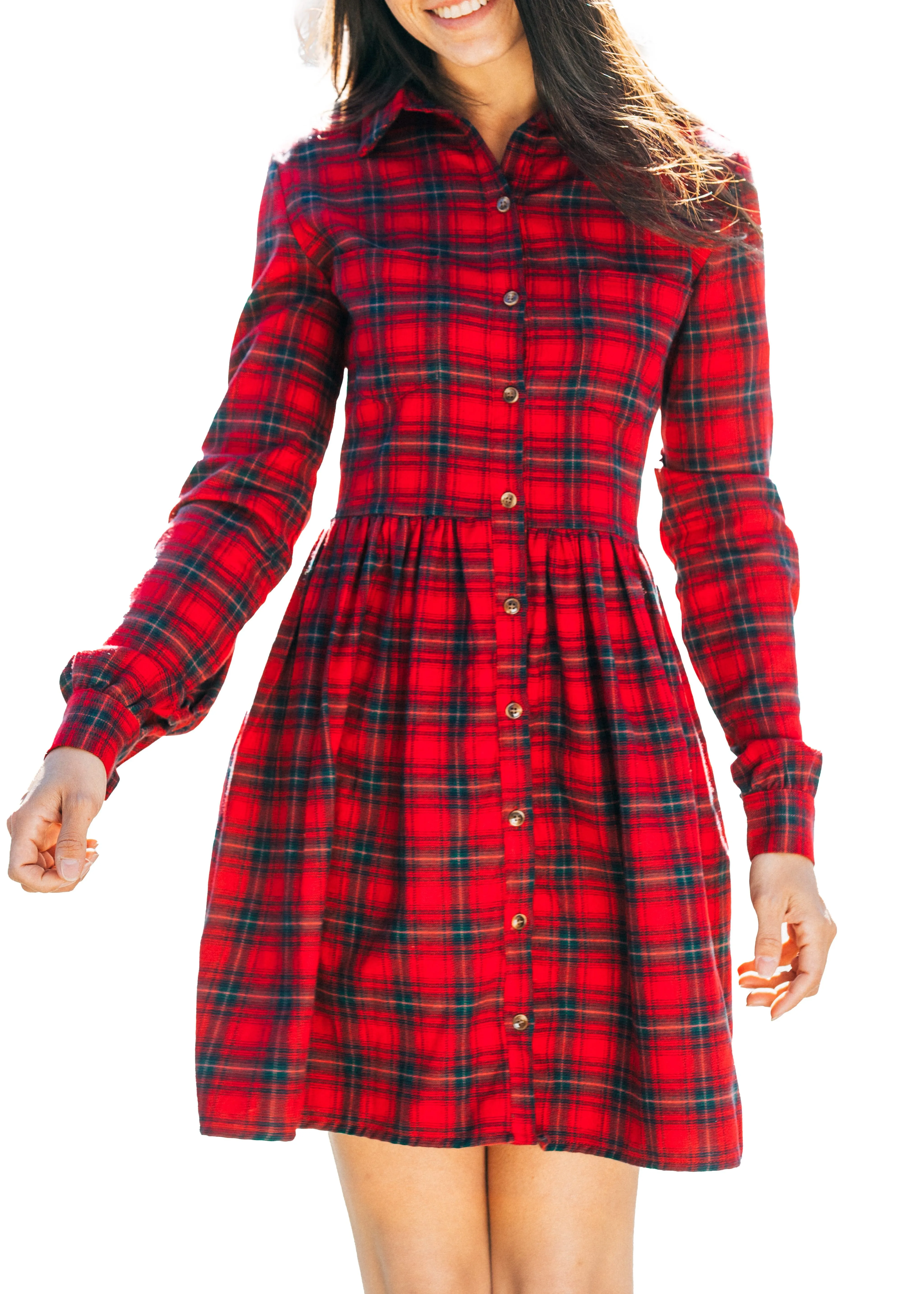 Holly Berry Women's Flannel Dress