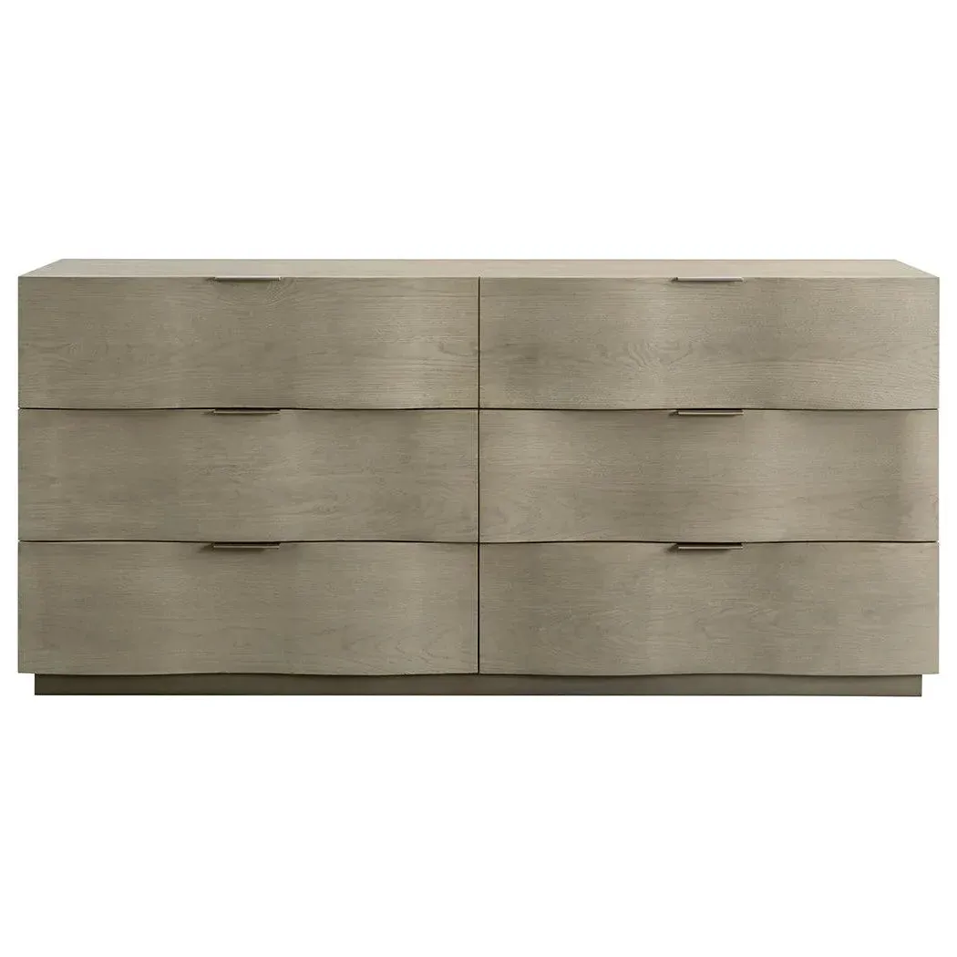 Hoyos Dresser Contemporary Poplar Wood With Brass Handles