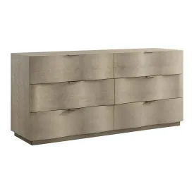 Hoyos Dresser Contemporary Poplar Wood With Brass Handles