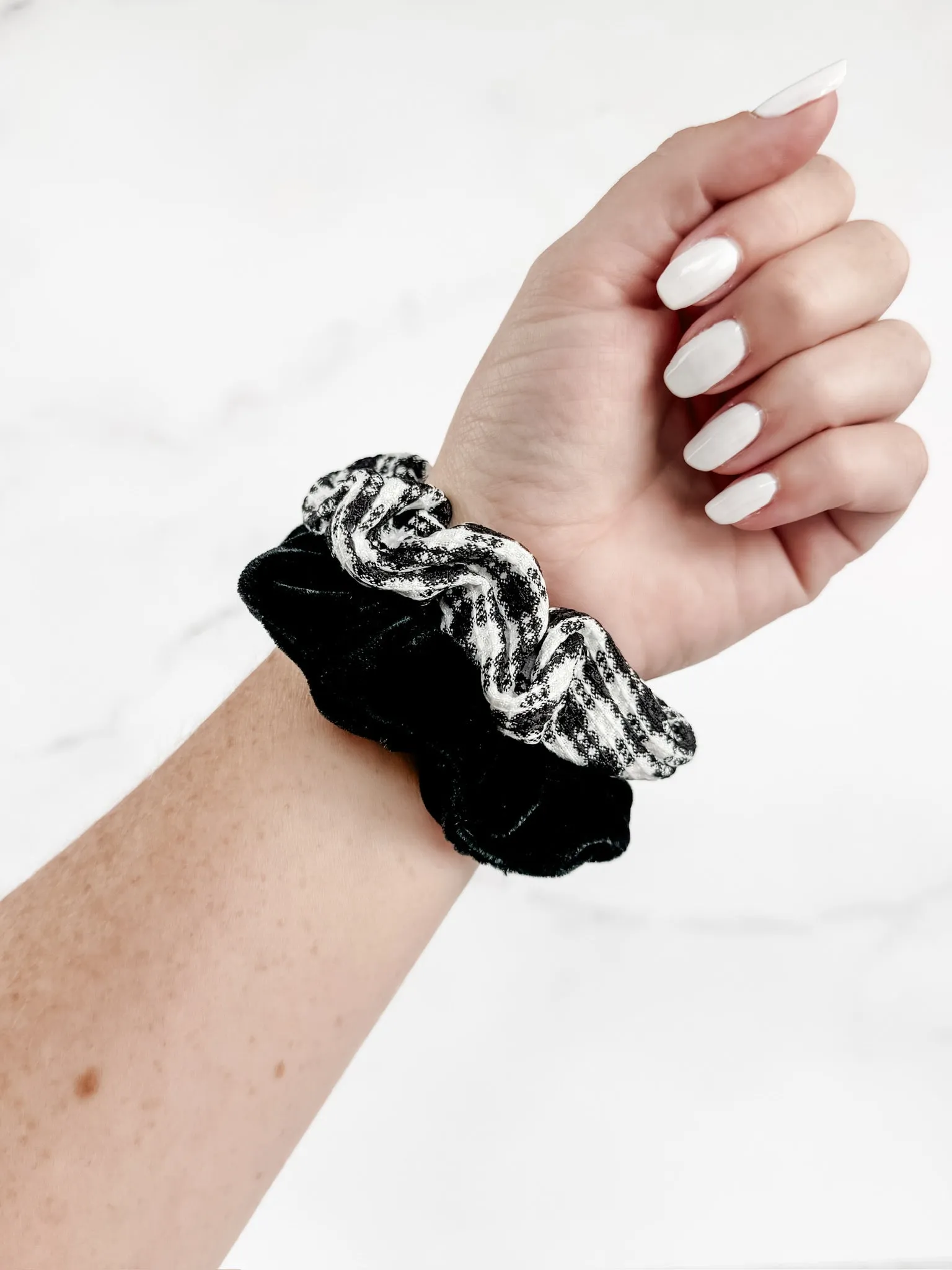 IN STOCK Plaid Duo Scrunchies