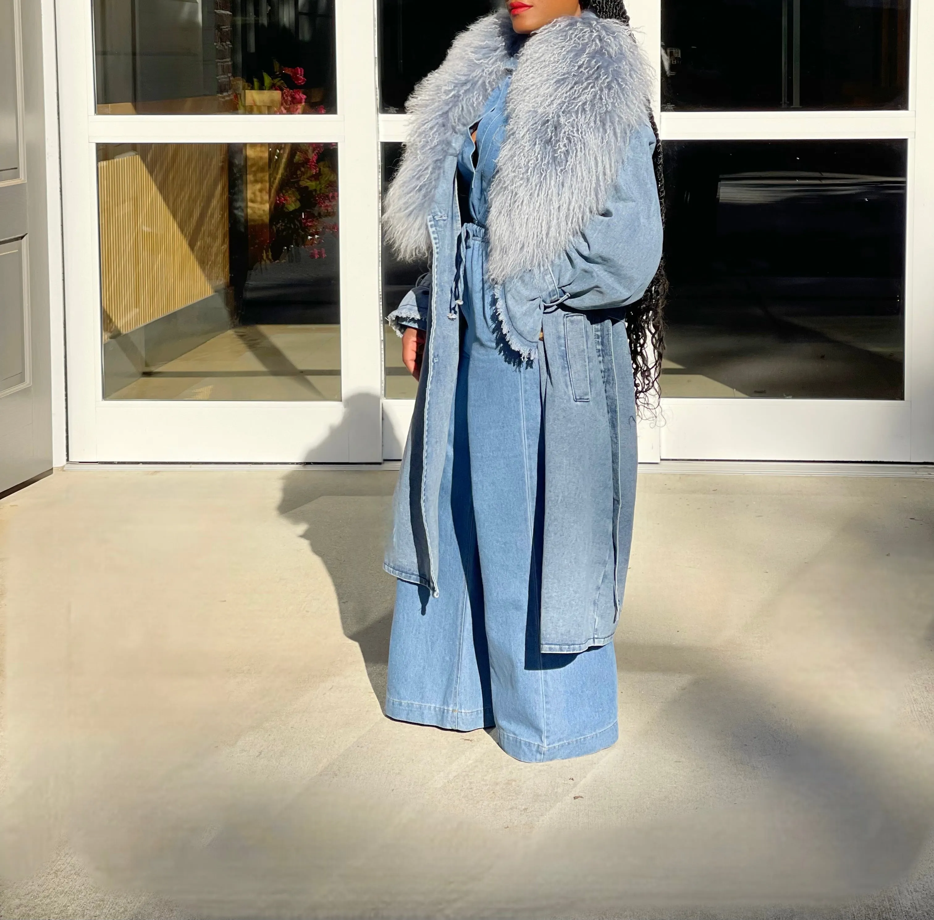 Kena Denim Trench