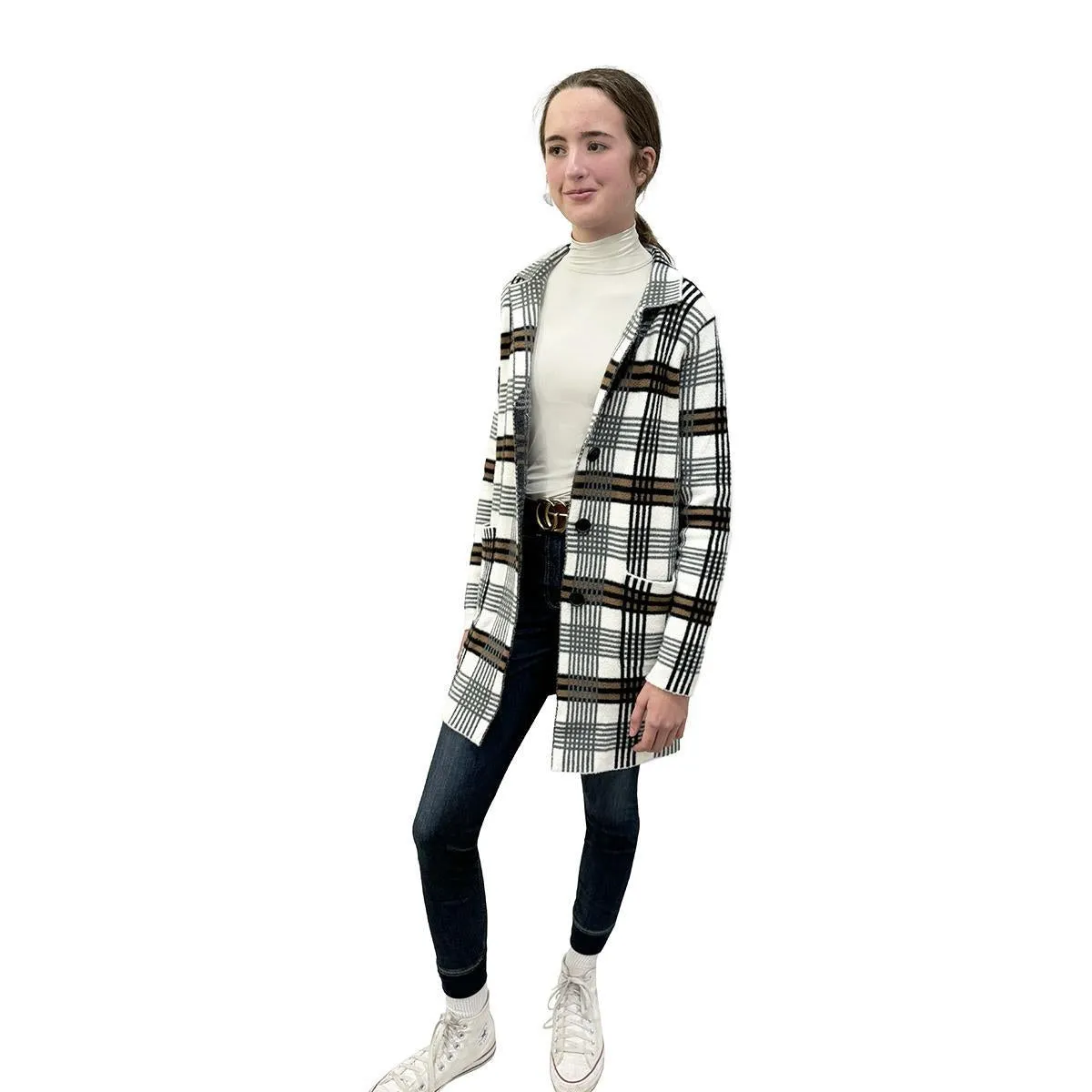 Kerrits Plaid Sweater Jacket