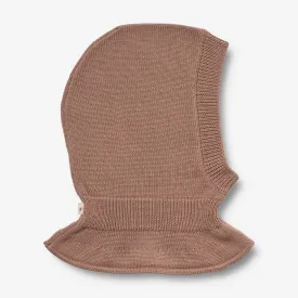 Knitted Balaclava Ello | Baby - berry dust