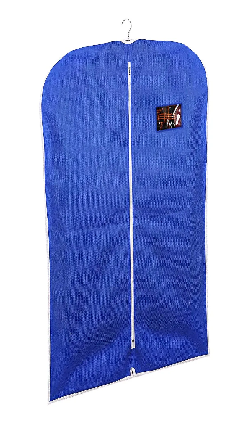 Kuber Industries Non- Woven 2 Pieces Hanging Garment Cloth/Coat Cover for Kids (Blue) - CTKTC030931