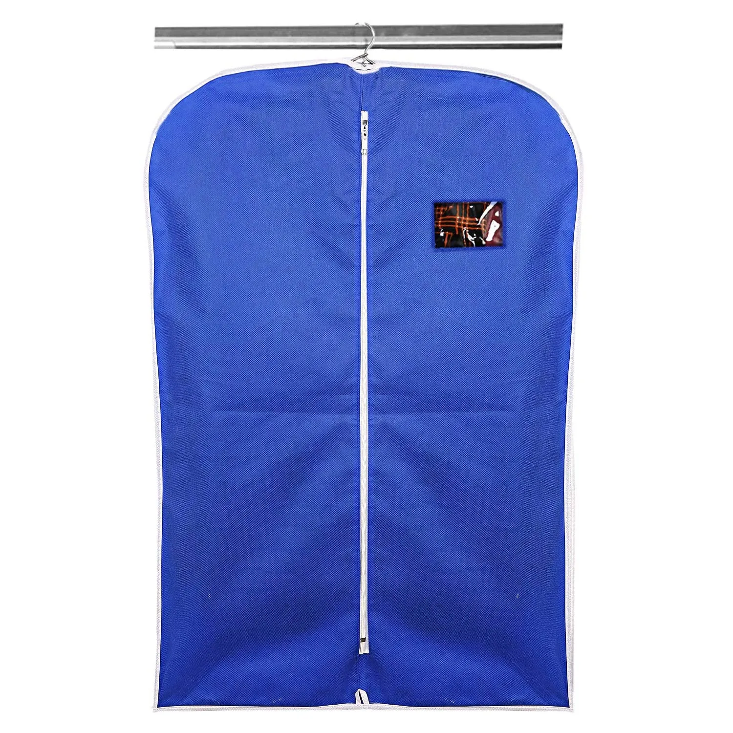 Kuber Industries Non- Woven 2 Pieces Hanging Garment Cloth/Coat Cover for Kids (Blue) - CTKTC030931