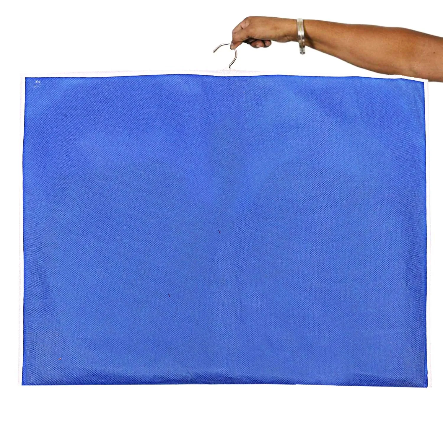 Kuber Industries Non- Woven 2 Pieces Hanging Garment Cloth/Coat Cover for Kids (Blue) - CTKTC030931