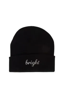 LBB2406 - BRIGHT Embroidery Knit Cuffed Beanie