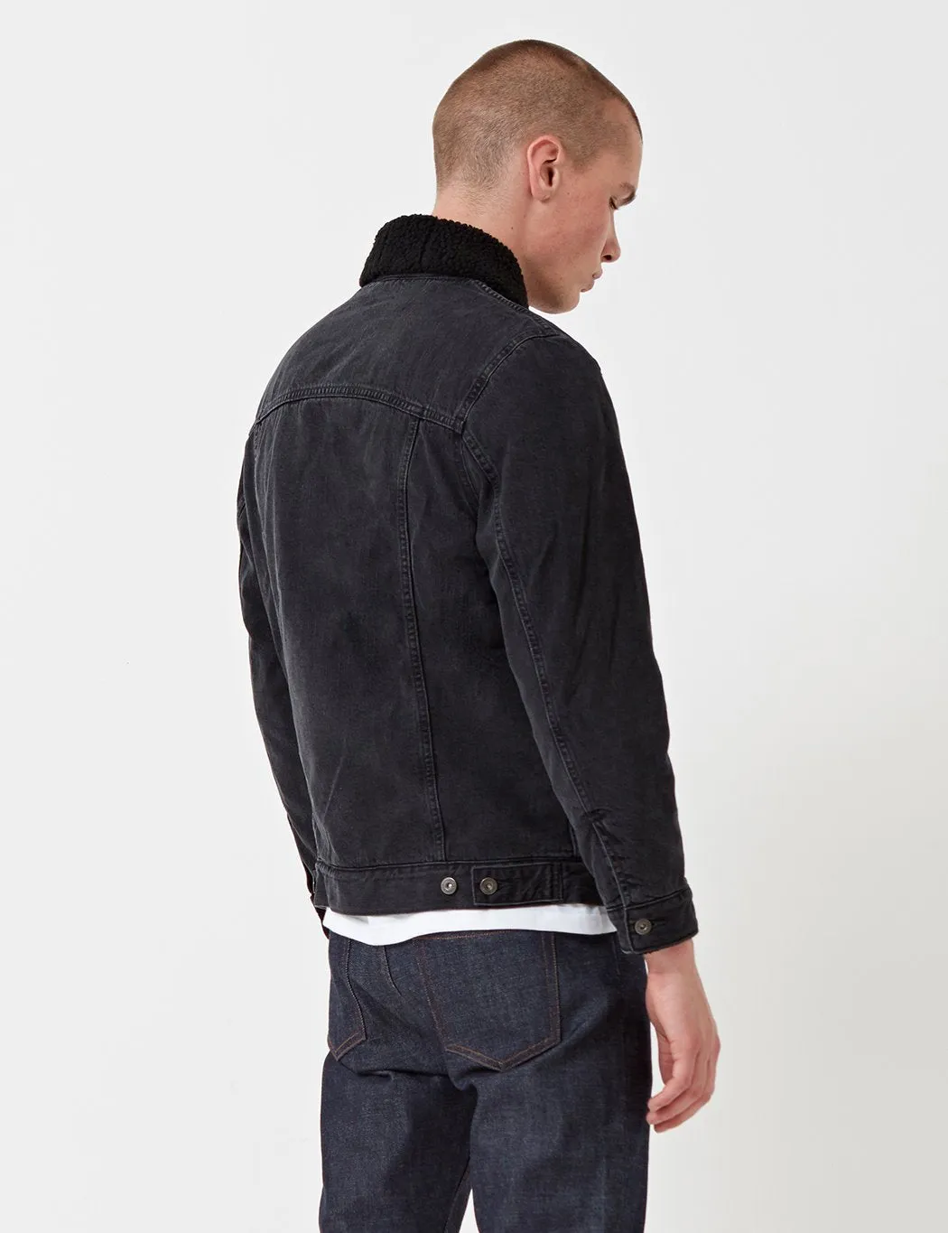 Levis Made & Crafted Shawl Collar Trucker - Black