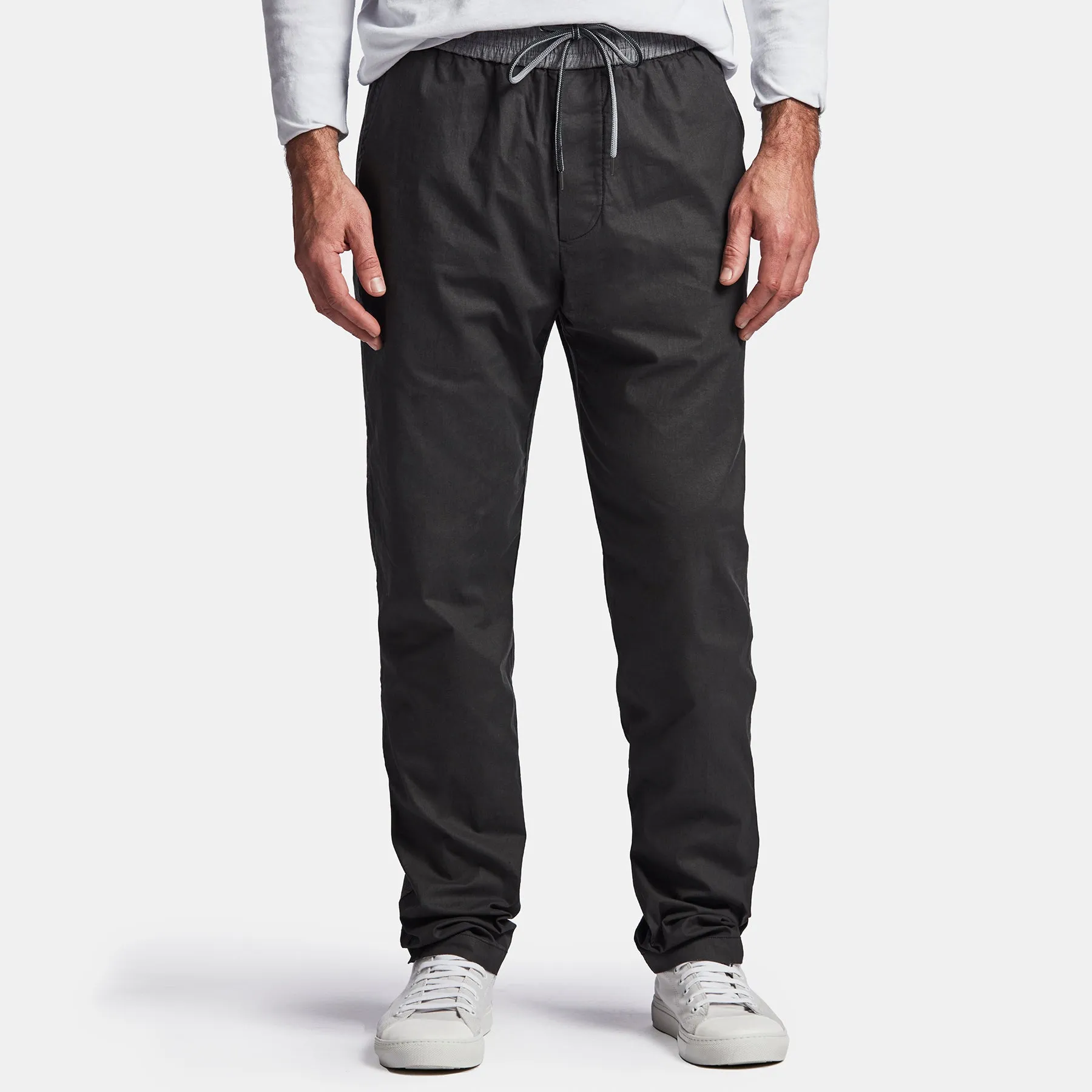 Lightweight Printed Flannel Pant - Black