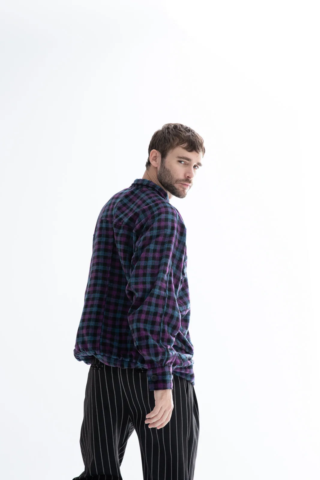 Mahaba Jacket Plaid Purple