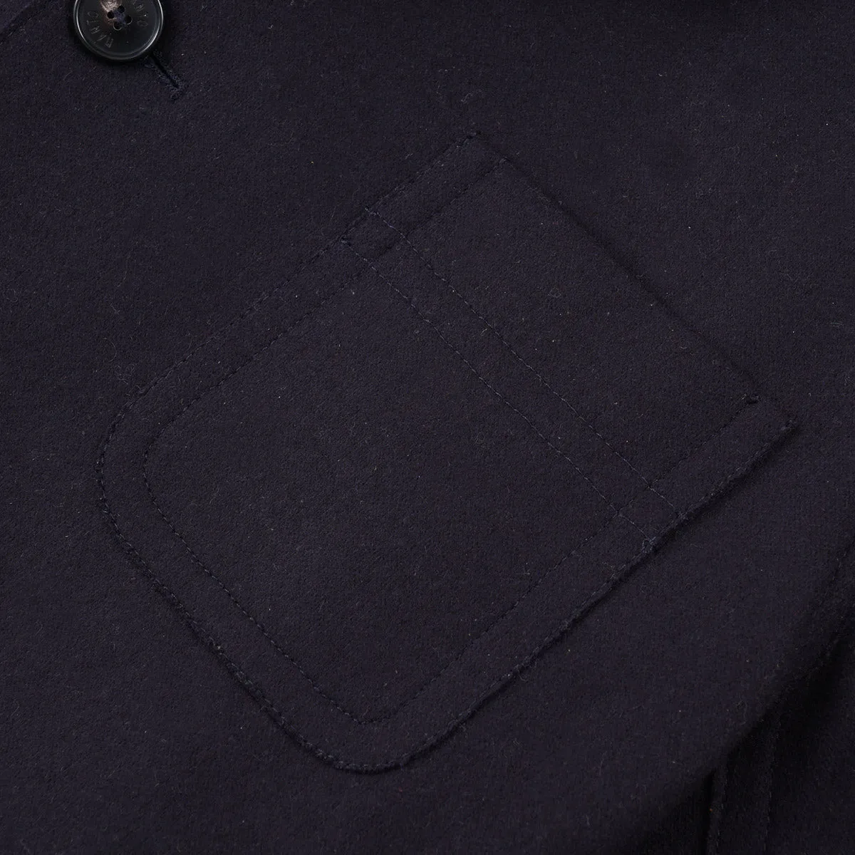 Manto Wool-Cashmere Jacket with Knit Collar