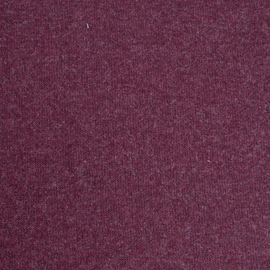 Mauve & Deep Red Double Faced Wool Jersey