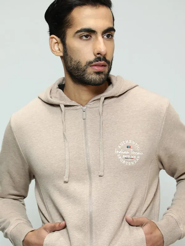 Men Full Sleeve Solid Hoodie Sweatshirt