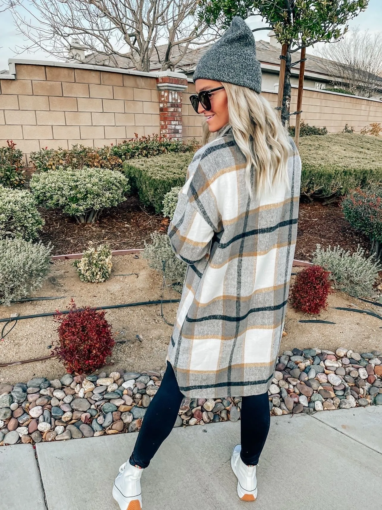 Natalie Long Plaid Shacket