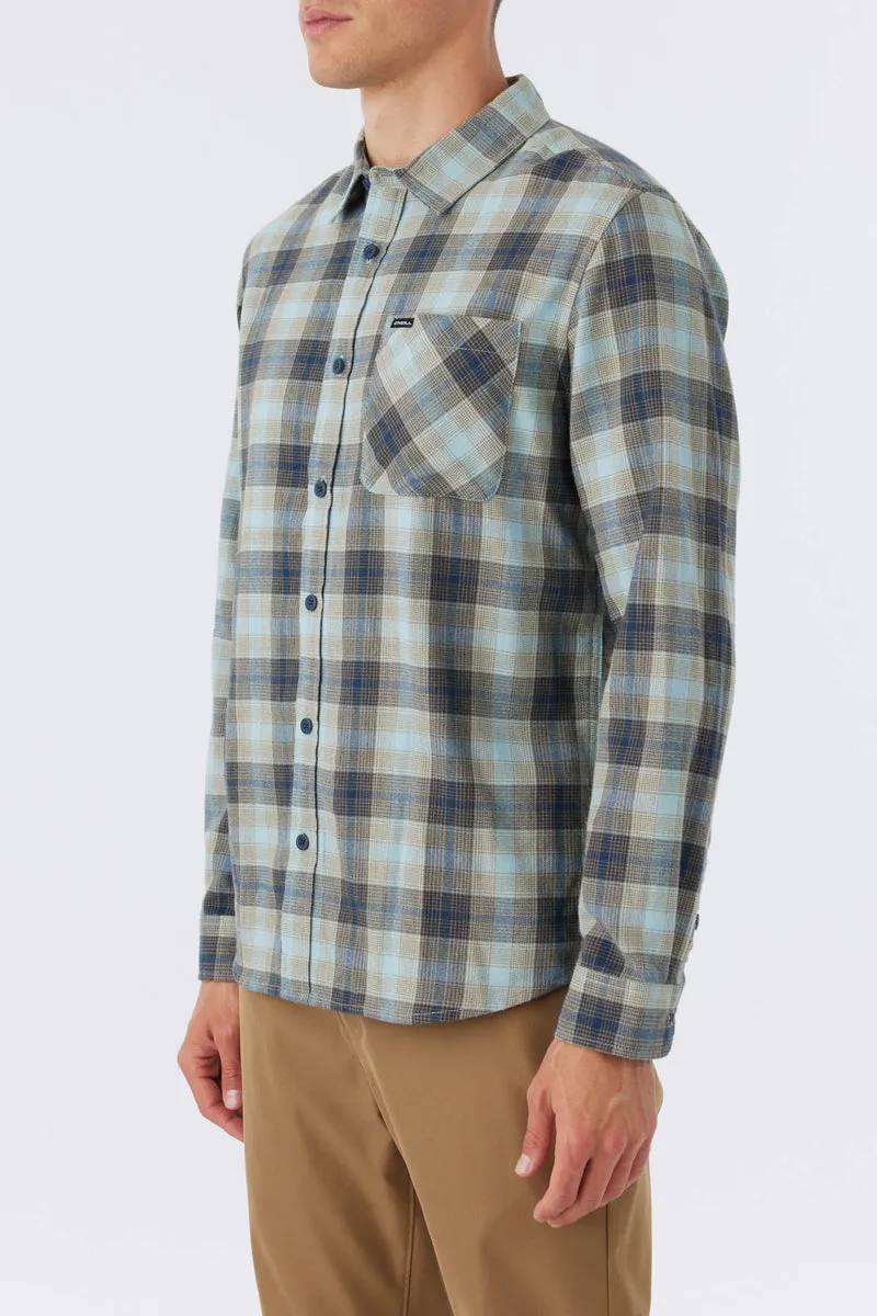 O'Neill Prospect Flannel L/S Shirt-Dust Blue