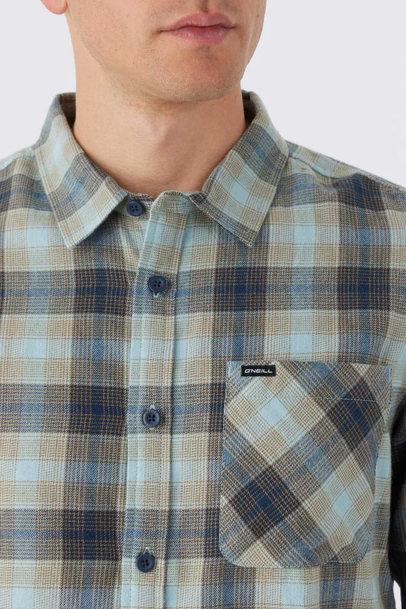 O'Neill Prospect Flannel L/S Shirt-Dust Blue