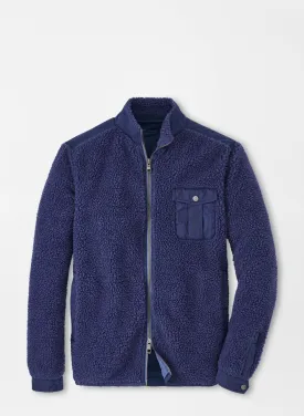 Peter Millar Autumn Pile Fleece Jacket In Star Dust