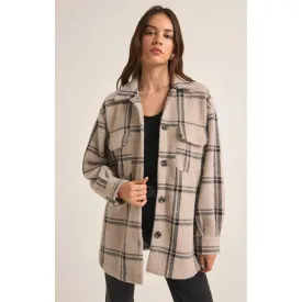 PLAID TUCKER JACKET