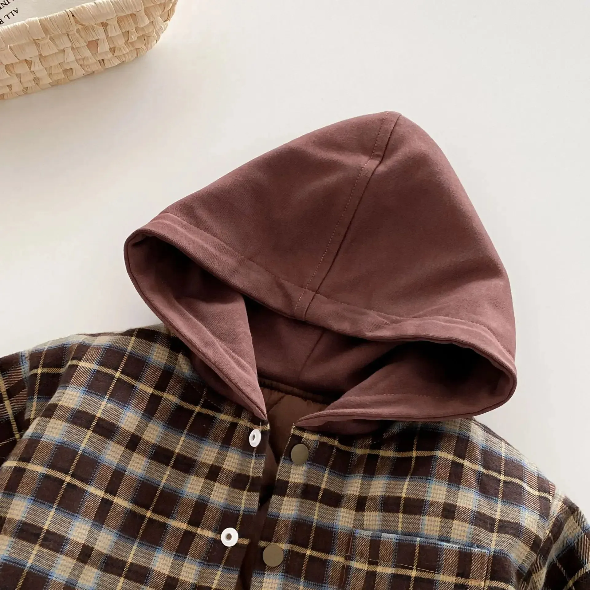 Plaid Winter Hooded Jacket