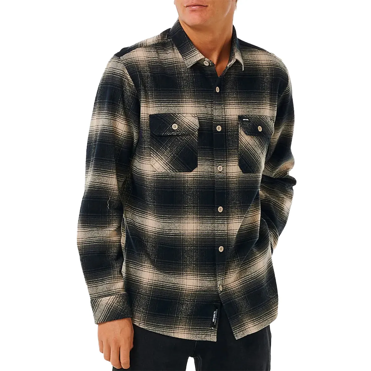 Rip Curl Count Long Sleeve Button-Up Flannel Shirt